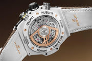 Hublot Big Bang Kylian Mbappé White Ceramic 421.HX.2019.NR.MBP26 - fondello con movimento a vista
